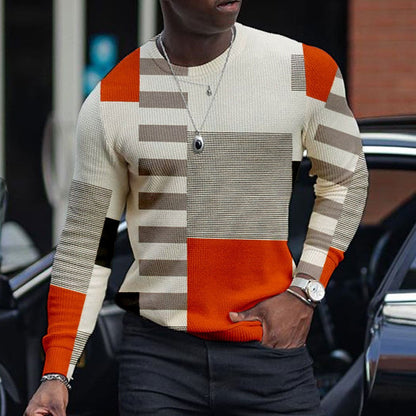 Für Männer 3D Pullover Casual Tops Langarm T-Shirts