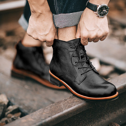 Chaussures pour hommes, style militaire, grande taille, vêtements de travail, bottes pour hommes
