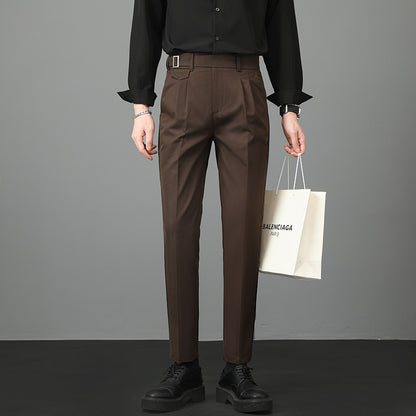 Autumn Men's Suit Pants Slim Fit