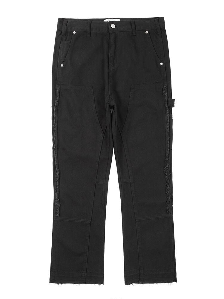 High Street Straight Leg Skinny Jeans Herren Schwarz und Weiß
