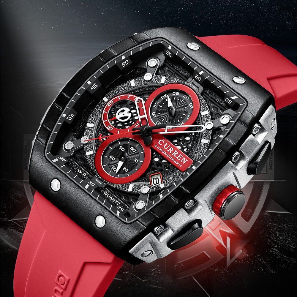 Men's Six-pin Quartz Tape Men's Watch - ARCHSHOPE