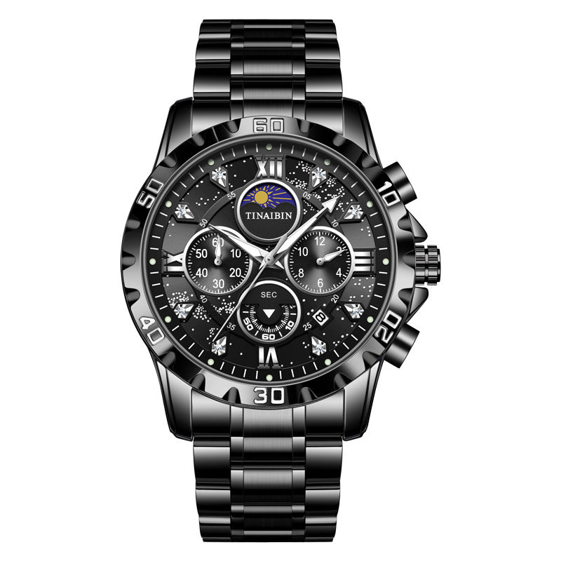 Men's Multi-functional High-grade Quartz Watch Waterproof Luminous - ARCHSHOPE