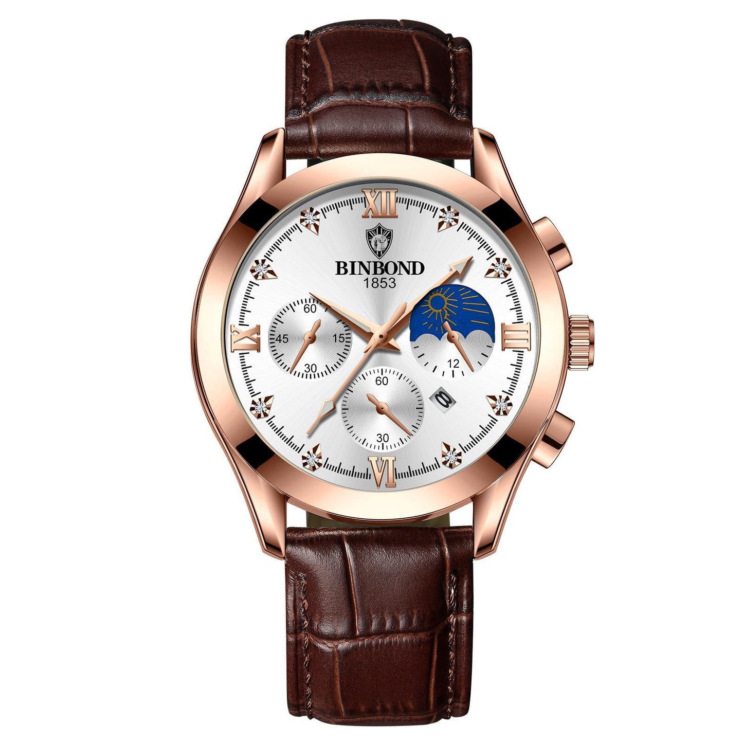 Waterproof Luminous Calendar Men's Fashion Genuine Leather Watch - ARCHSHOPE