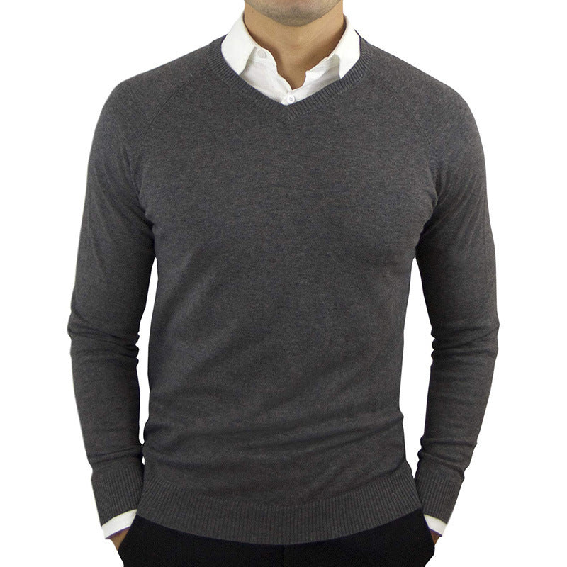 Pulls pour hommes, pulls à manches longues, chemises à col montant