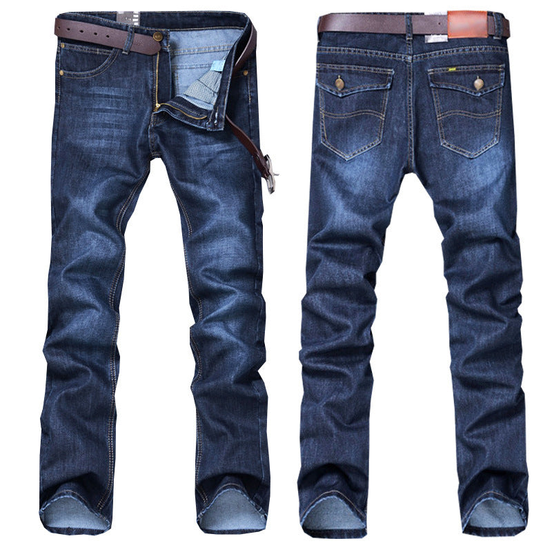 Explosive Herbst Winter Neue Gerade Slim Herren Jeans