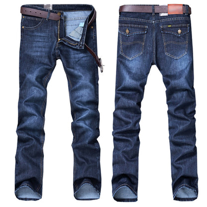 Explosive Herbst Winter Neue Gerade Slim Herren Jeans