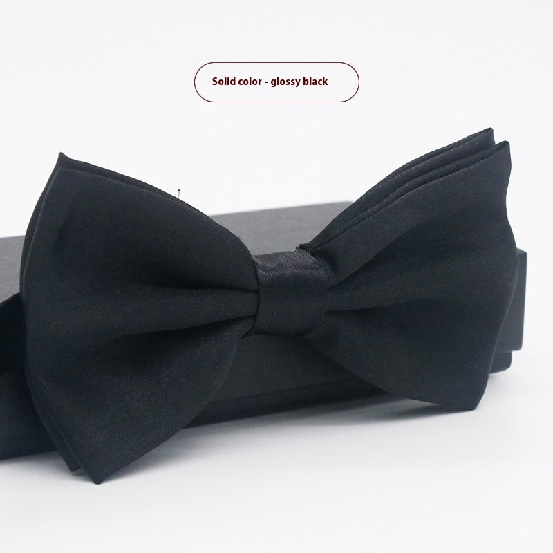 Men's Solid Color Formal Wear Wedding Business Casual Groom Groomsman Bow Tie - ARCHSHOPE