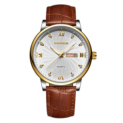 Calendar Waterproof Quartz Watch For Men - ARCHSHOPE