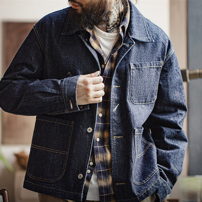 Veste en jean rétro à la mode