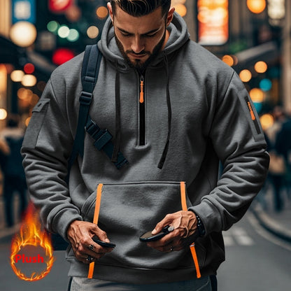Men's Casual Multi-zipper Arm Pocket Sweatshirt