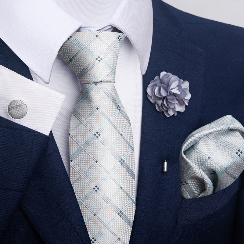Men's Tie Suit Pocket Square Combo 8 - ARCHSHOPE
