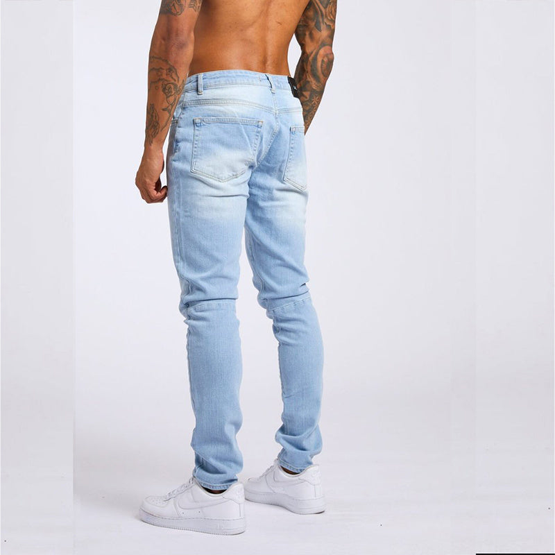 Men's Fashion Casual Slim Fit High Waist Jeans - ARCHSHOPE