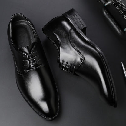 Vier neue Schuhe Herrenschuhe schwarze Krawatte Business-Männer Lederschuhe Fabrik direkt Code 