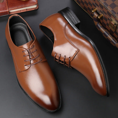 Vier neue Schuhe Herrenschuhe schwarze Krawatte Business-Männer Lederschuhe Fabrik direkt Code 
