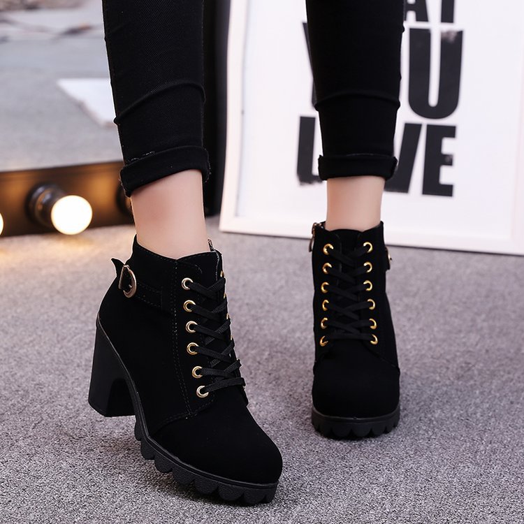 Cross strappy booties with Martin boots - ARCHSHOPE