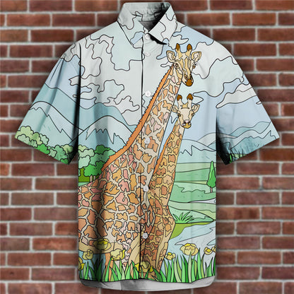 3D Personalisiertes Druck T-Shirt Sommer Lose Kurzarm Revers Shirt Lässige Streetwear Kleidung Für Männer