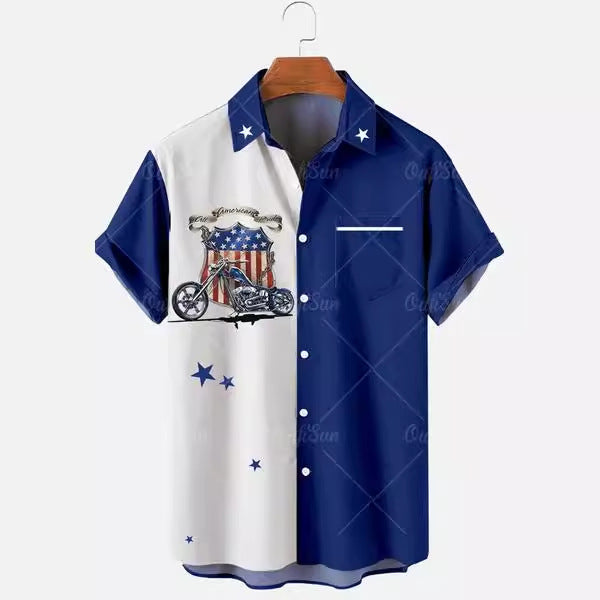 3D Sommer Casual Printed Hawaiian Shirt Männer Urlaub Seaside Wear