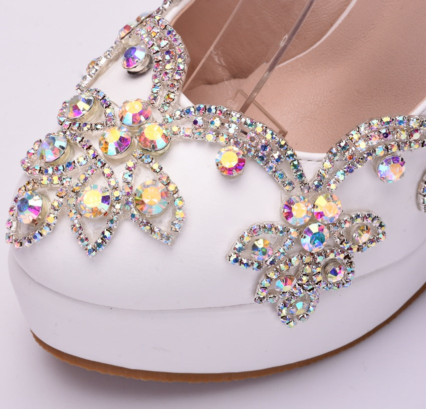 Rhinestone High Heel Shoes Women - ARCHSHOPE