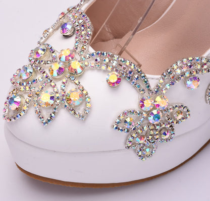 Rhinestone High Heel Shoes Women - ARCHSHOPE