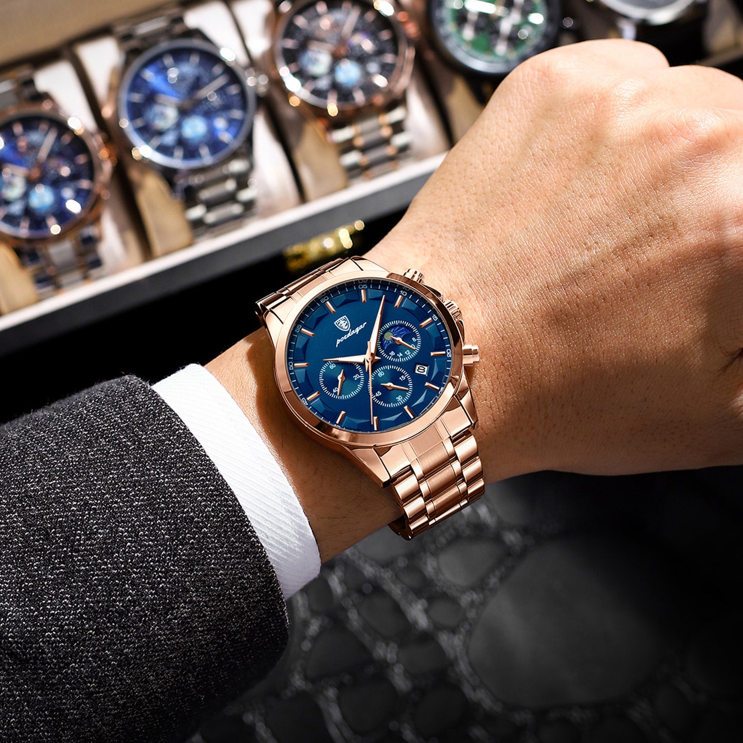 Sports Men's Watches Multifunctional Waterproof Quartz Watch - ARCHSHOPE