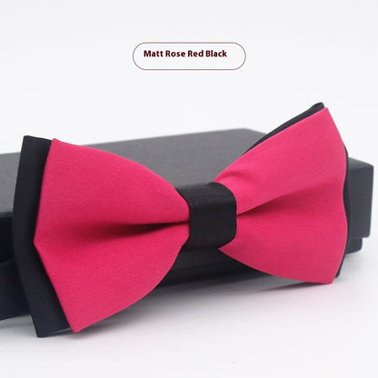 Men's Solid Color Formal Wear Wedding Business Casual Groom Groomsman Bow Tie - ARCHSHOPE