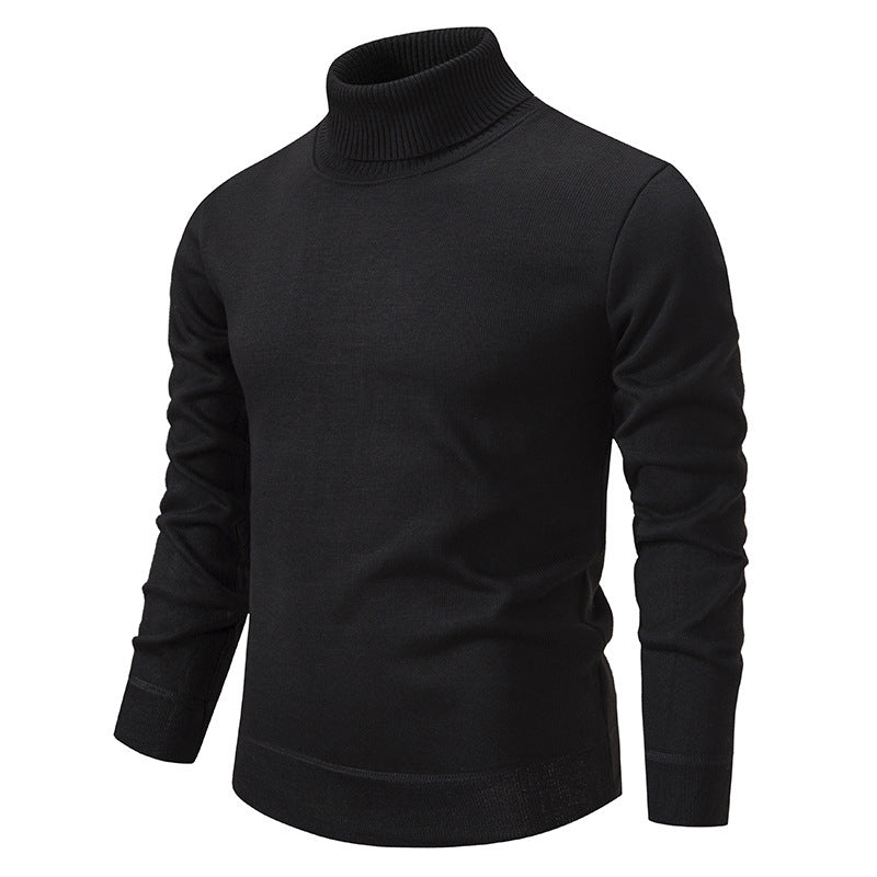 Autumn And Winter Velvet Thickening Sweater Knitwear Men's Turtleneck - ARCHSHOPE