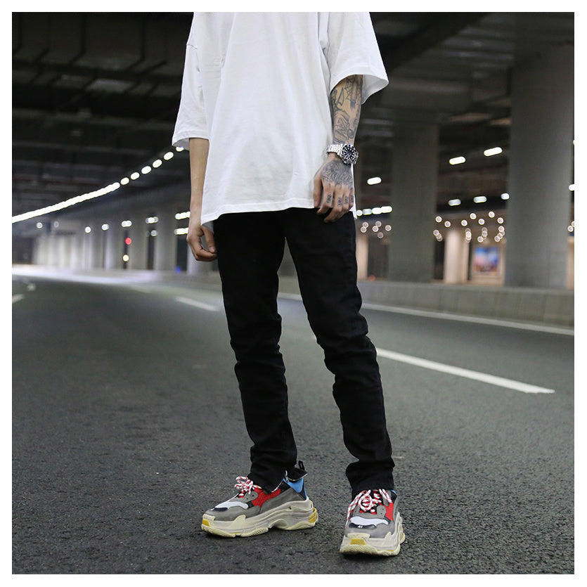 Jean noir extensible