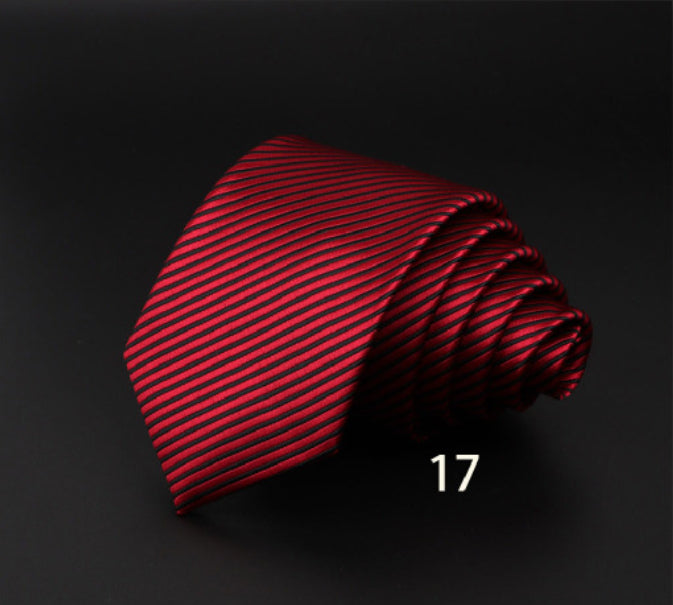 Men's Striped British Gentleman Polyester Fiber Tie - ARCHSHOPE