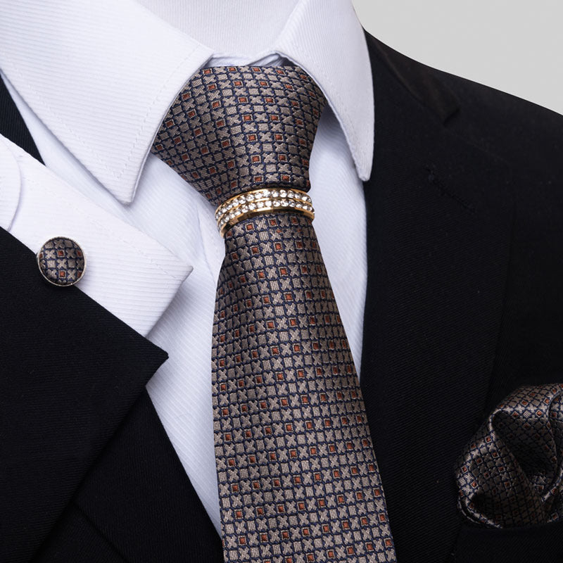 Multi Colored Striped Floral Mens Tie - ARCHSHOPE