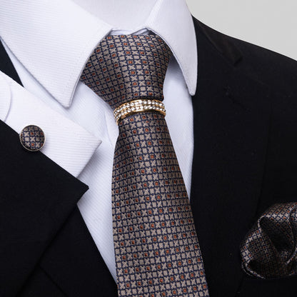 Multi Colored Striped Floral Mens Tie - ARCHSHOPE