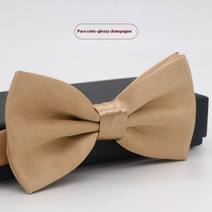 Men's Solid Color Formal Wear Wedding Business Casual Groom Groomsman Bow Tie - ARCHSHOPE