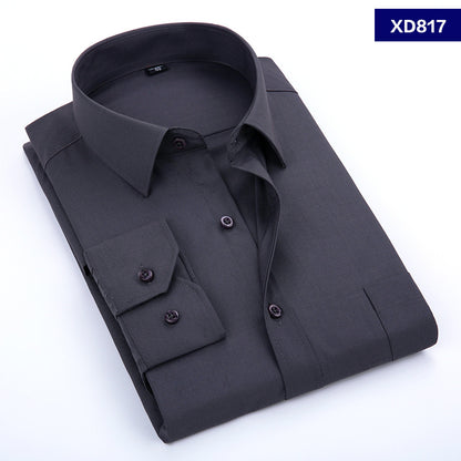 Weißes Langarmhemd für Herren, Werkzeugmode, Business, Berufskleidung, Hemd im koreanischen Stil