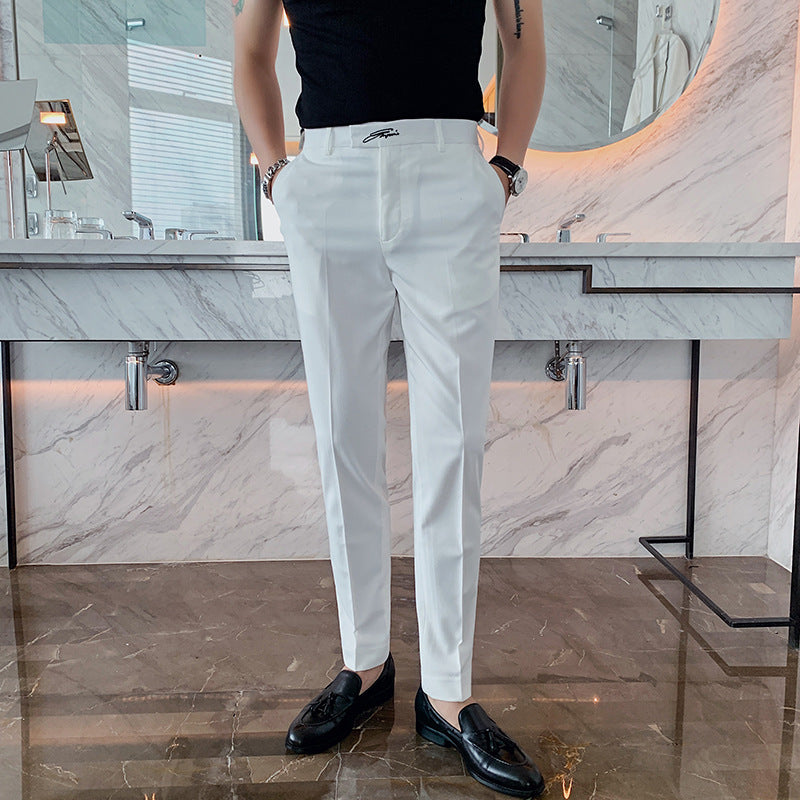 Bestickte neue Slim Casual Westernhose für Herren