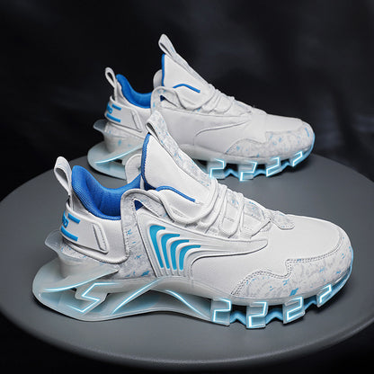 Baskets de course tendance pour hommes, chaussures de sport respirantes en maille, chaussures de marche antidérapantes