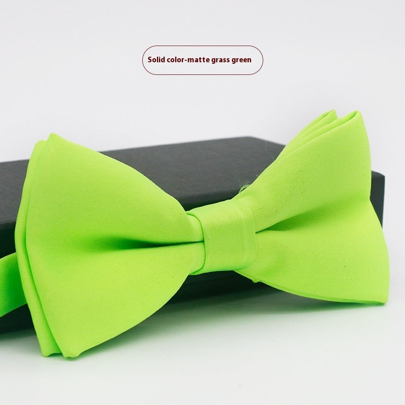 Men's Solid Color Formal Wear Wedding Business Casual Groom Groomsman Bow Tie - ARCHSHOPE