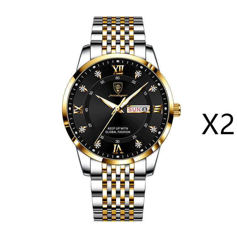 New Men's Watch Waterproof Luminous Calendar - ARCHSHOPE