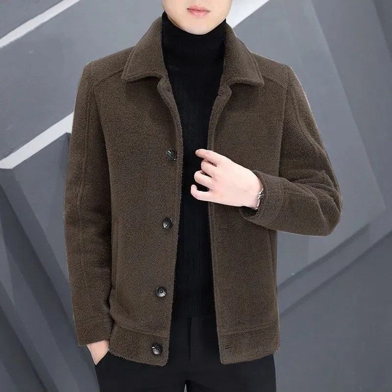 Herren Wintermantel Warm Kurz