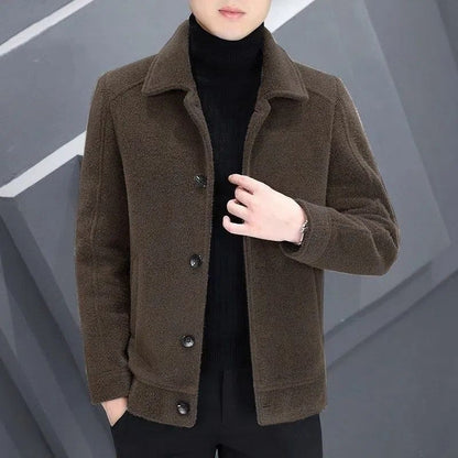 Herren Wintermantel Warm Kurz
