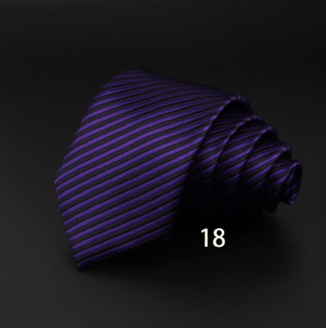 Men's Striped British Gentleman Polyester Fiber Tie - ARCHSHOPE