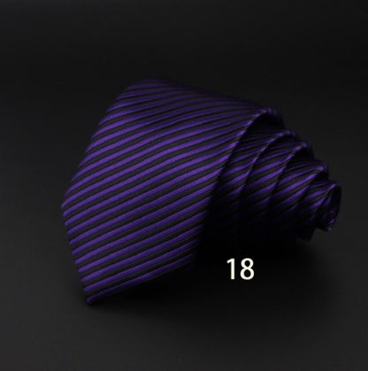 Men's Striped British Gentleman Polyester Fiber Tie - ARCHSHOPE