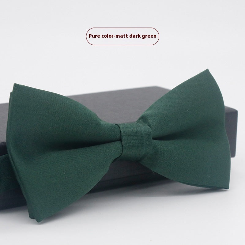 Men's Solid Color Formal Wear Wedding Business Casual Groom Groomsman Bow Tie - ARCHSHOPE
