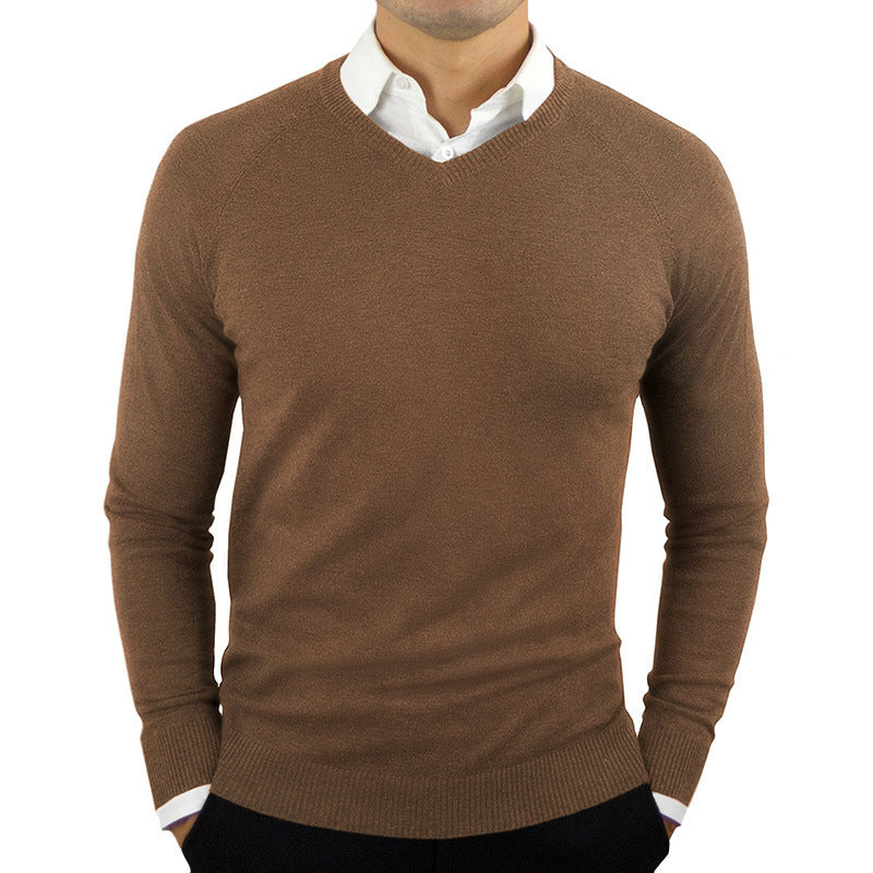 Pulls pour hommes, pulls à manches longues, chemises à col montant
