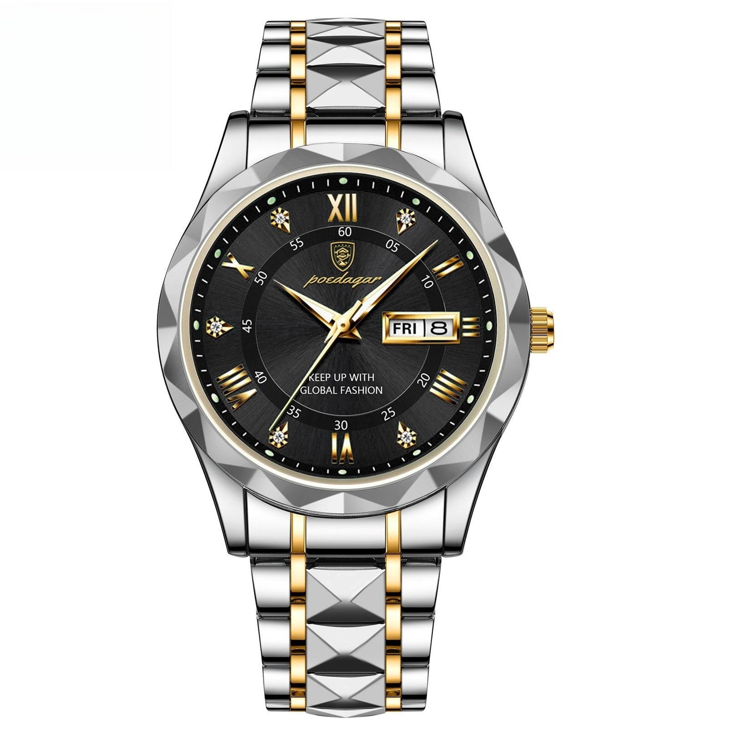 Men's Waterproof Double Calendar Luminous Quartz Watch - ARCHSHOPE