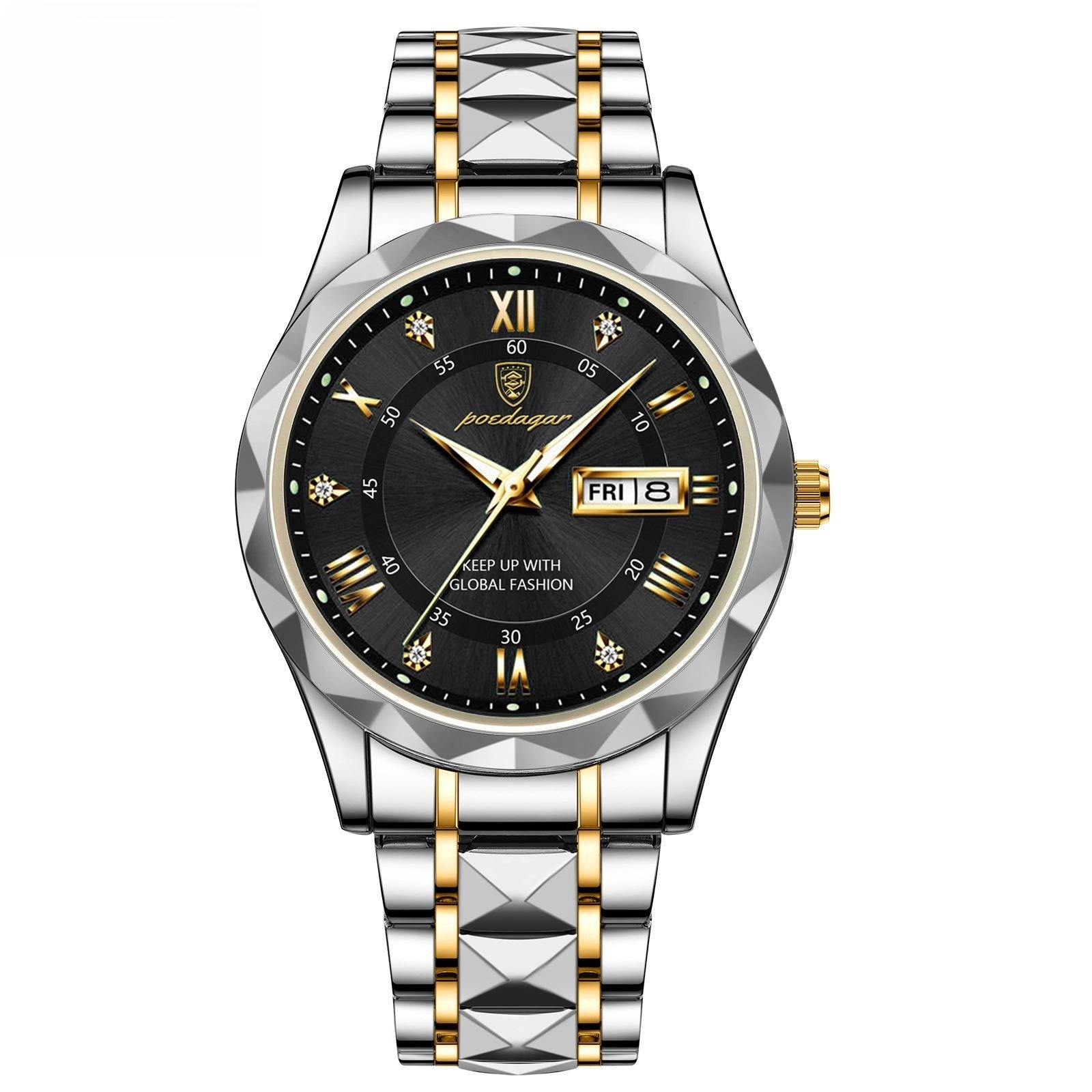 Men's Waterproof Double Calendar Luminous Quartz Watch - ARCHSHOPE
