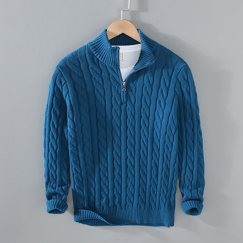 Sweater Loose Zip Pullover Knitting Sweater Coat Men - ARCHSHOPE
