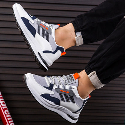 Baskets blanches pour hommes, chaussures de sport, course à pied, marche