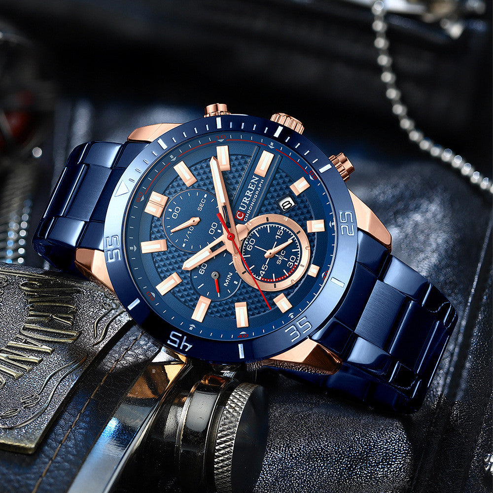 Men's Multifunctional Quartz Waterproof Watch - ARCHSHOPE