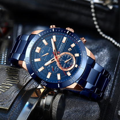 Men's Multifunctional Quartz Waterproof Watch - ARCHSHOPE