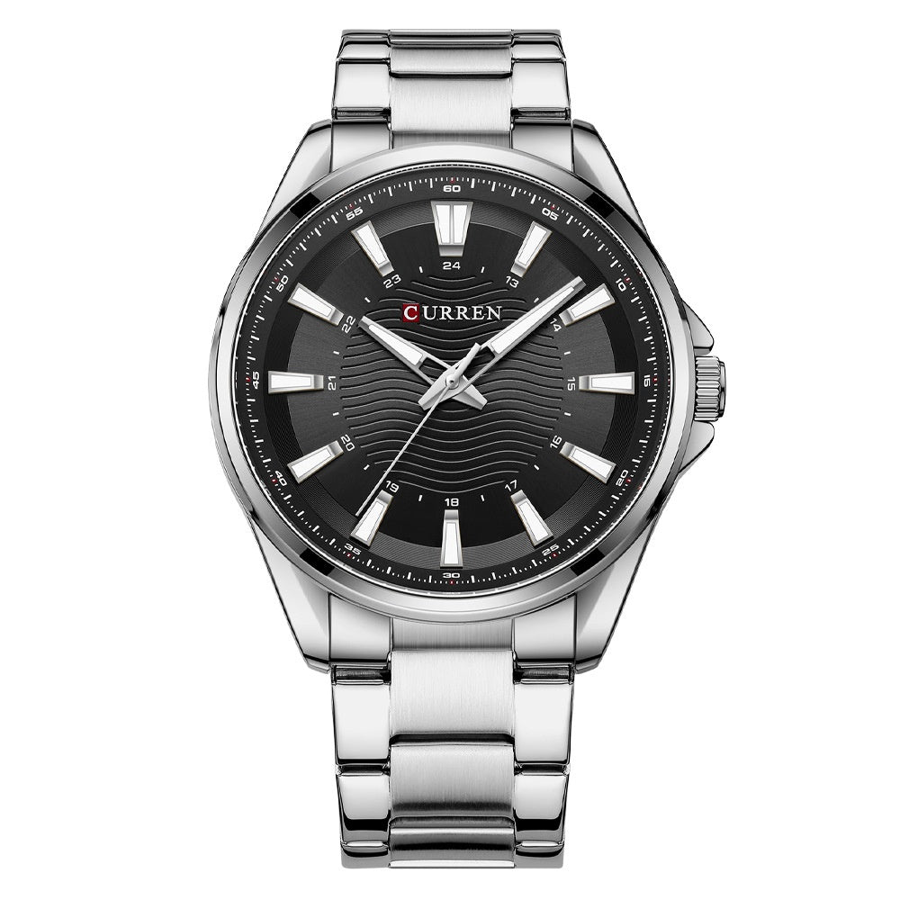 Waterproof Round Mens Simple Steel-Strap Watch - ARCHSHOPE