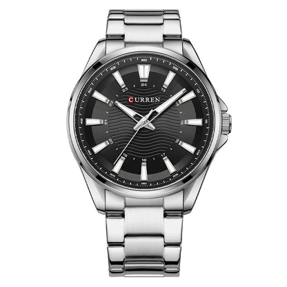 Waterproof Round Mens Simple Steel-Strap Watch - ARCHSHOPE